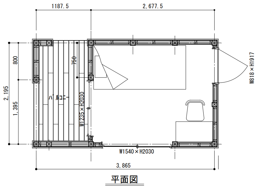 キューブ 8.5㎡ 基本プラン(220万)