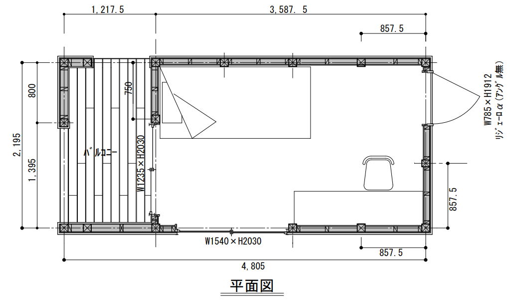 キューブ 10.5㎡ 基本プラン(260万)